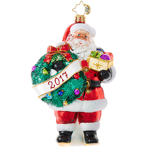 Embrace the Year, Santa! Ornament by Christopher Radko