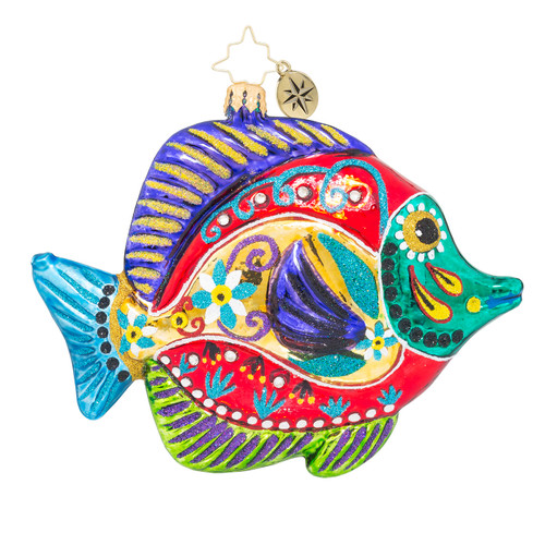 Fish With A Flourish Ornament by Christopher Radko