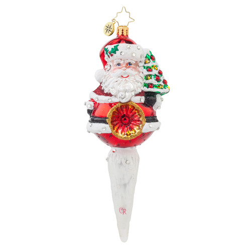 Jolly Reflection Ornament by Christopher Radko