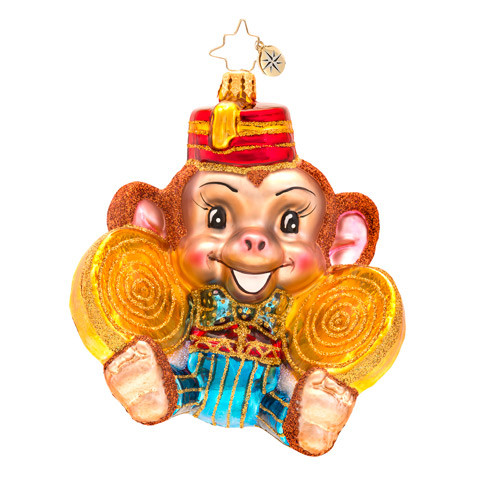 Monkey Noise Ornament by Christopher Radko