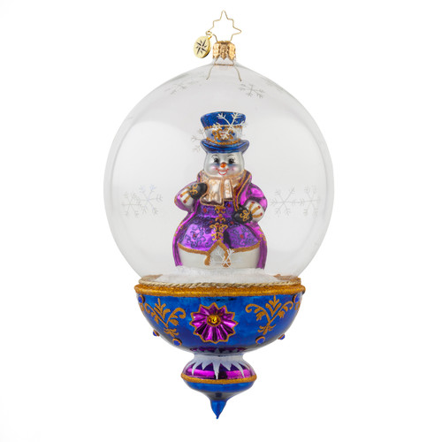 Plum Frosty Ornament by Christopher Radko