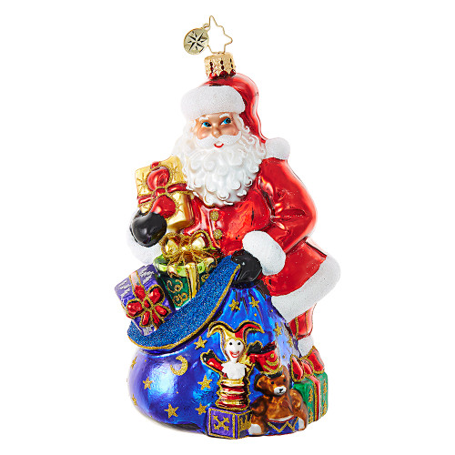 Santa&apos;s Bag of Treasures Ornament by Christopher Radko