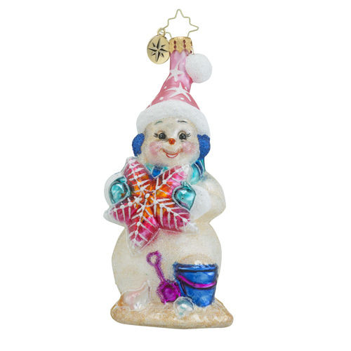 Sea Shore Sandy Ornament by Christopher Radko