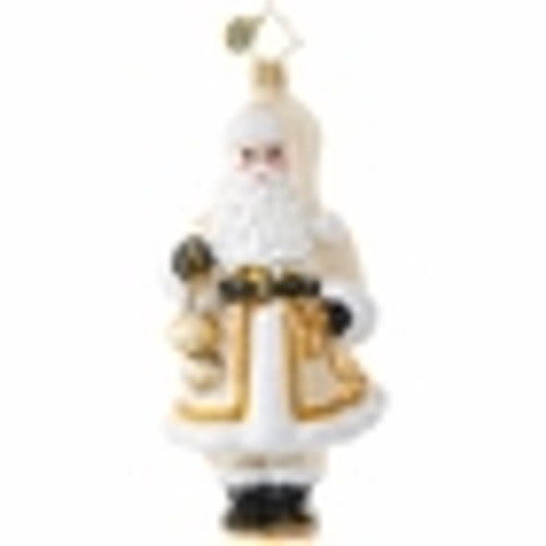 Winter White Saint Nick Ornament by Christopher Radko