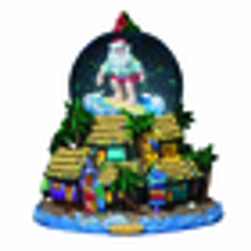 Surfing Santa Snowglobe by Christopher Radko (Ships Fall 2019)