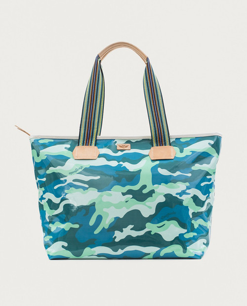 Laguna Camo Legacy Zipper Tote by Consuela