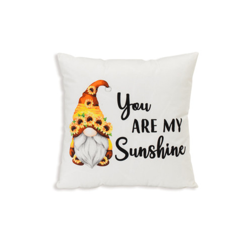 16-Inch Fabric Gnome Pillow - "You Are My Sunshine" by Gerson Company