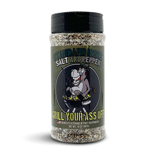 Standard Issue Salt and Pepper Seasoning by Grill Your Ass Off