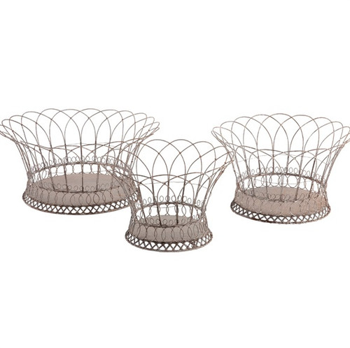 Round Wire Baskets (Set of 3) by Aidan Gray