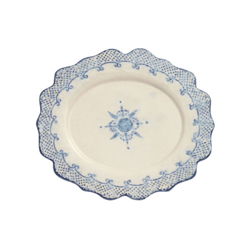 Burano Oval Scalloped Plate - Arte Italica