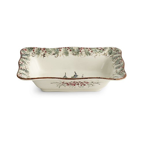 Natale Rectangular Bowl - Arte Italica