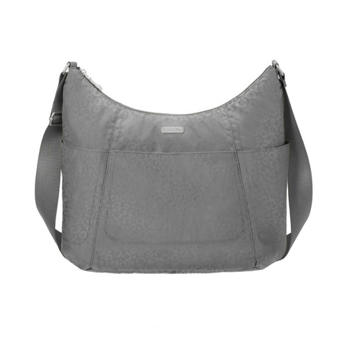 Pewter Cheetah Embossed Hobo Tote by Baggallini