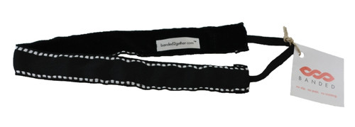 Black Stitch Solid Headband