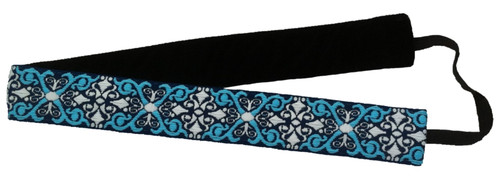 Blue Scroll Headband