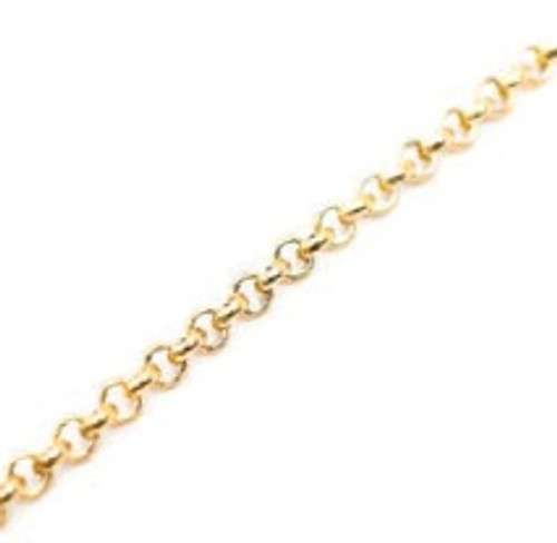 Gold Small Belcher Chain Bracelet 7.5" by Beaucoup Designs