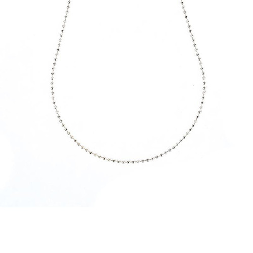 24" Antique White Ball Chain by Benny & Ezra