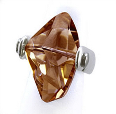 Copper Swarovski Abstract Design Bar