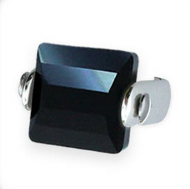 Jet Swarovski Carre Design Bar