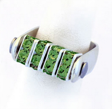Olivine Swarovski Glow Design Bar