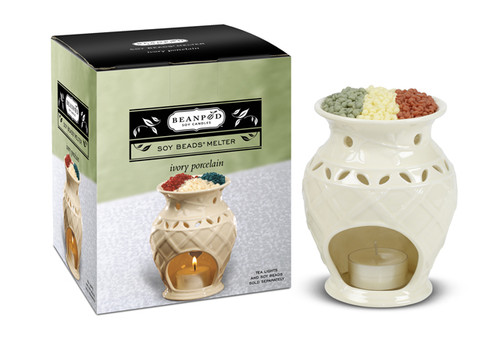 Ivory Ceramic Soy Beads Melter by Beanpod