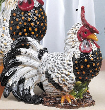 Medium Strutting Ceramic Rooster