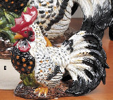 Small Strutting Ceramic Rooster