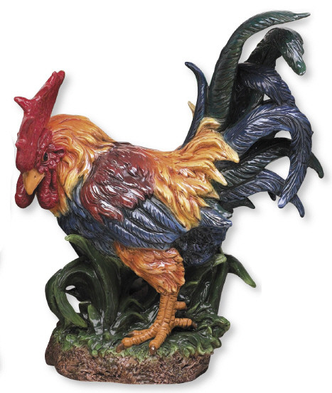Leghorn Ceramic Rooster
