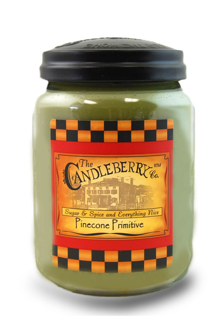 *Pinecone Primitive 26 oz. Large Jar Candleberry Candle