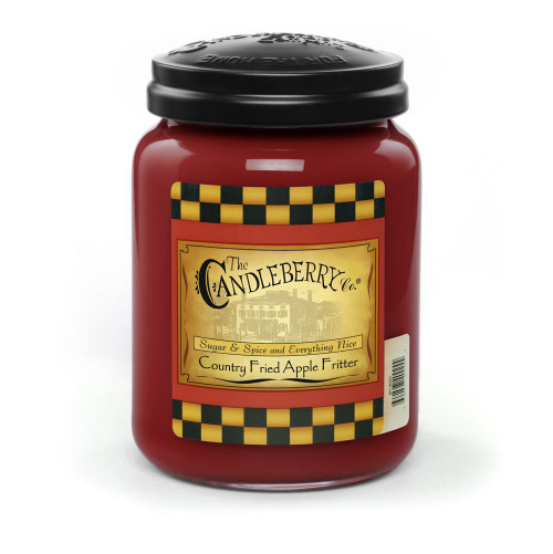 Country Fried Apple Fritter 26 oz. Large Jar Candleberry Candle