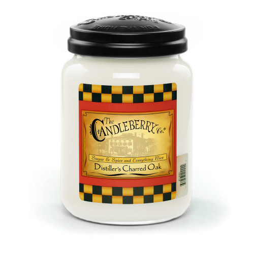 Distiller&apos;s Charred Oak 26 oz. Large Jar Candleberry Candle