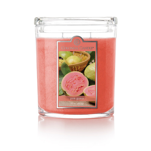 Pink Guava 22 oz. Oval Jar Colonial Candle