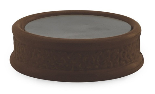 Century Brown Ceramic Plate Candle Warmer