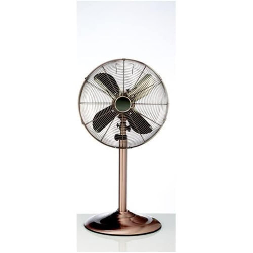 Metal Floor Standing Fan w/Adjustable Height - Copper