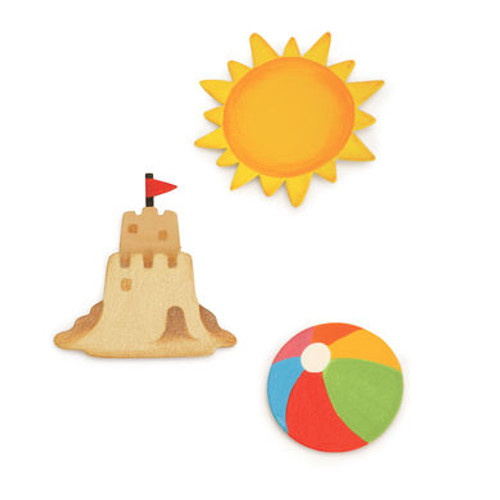 Day At The Beach Magnets - Set of 3 Assorted - Embellish Your Story