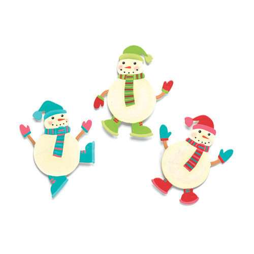 Snowmen Friends Magnets ­ Set of 3 Assorted - Embellish Your Story