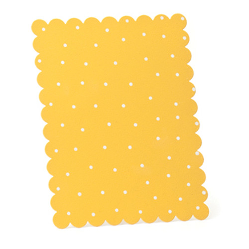 Easel Yellow with White Dots Memo Board