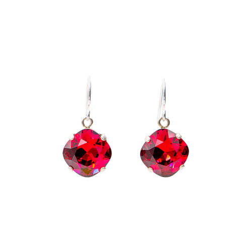 Limited Edition Ruby Small Round Earrings - Firefly Jewelry