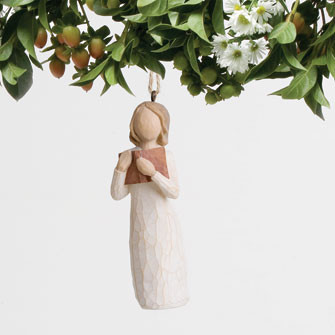 Love of Learning Ornament by Willow Tree
