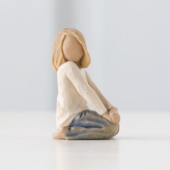 Joyful Child The Roses in My Garden Figurines by Willow Tree