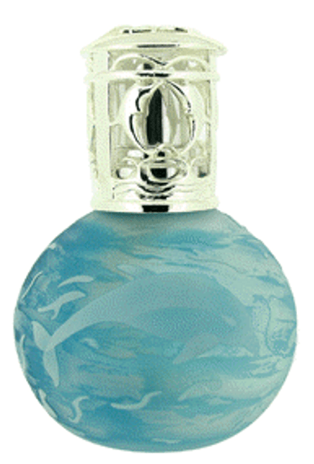 Etched Glass Dolphin Fragrance Lamp