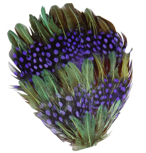 Purple & Green Feather Accessory (Headband)
