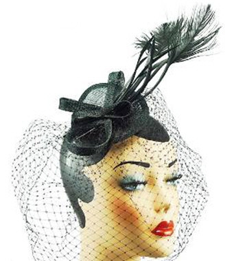 Black Fascinator - FS51