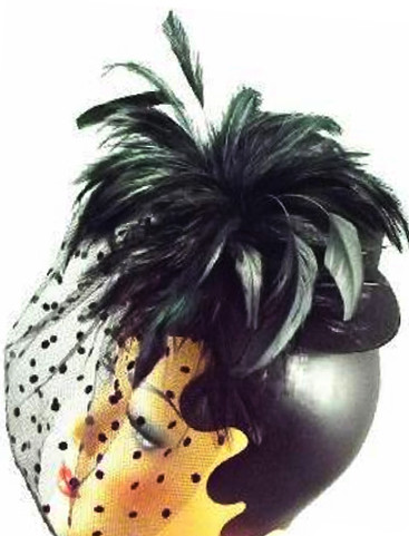 Black Feather Topper