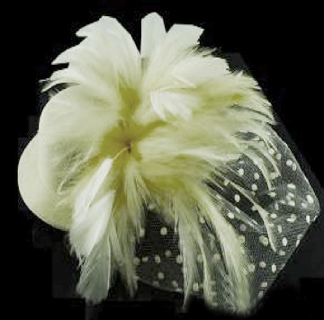 Cream Feather Topper