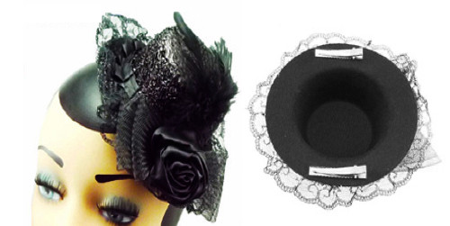 Black Tinsel Topper
