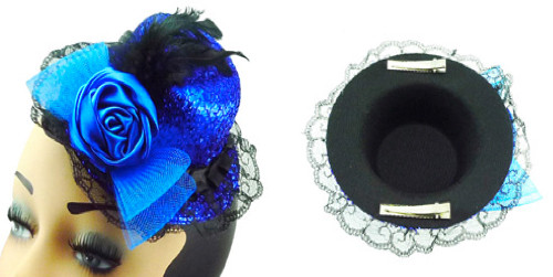 Blue Tinsel Topper