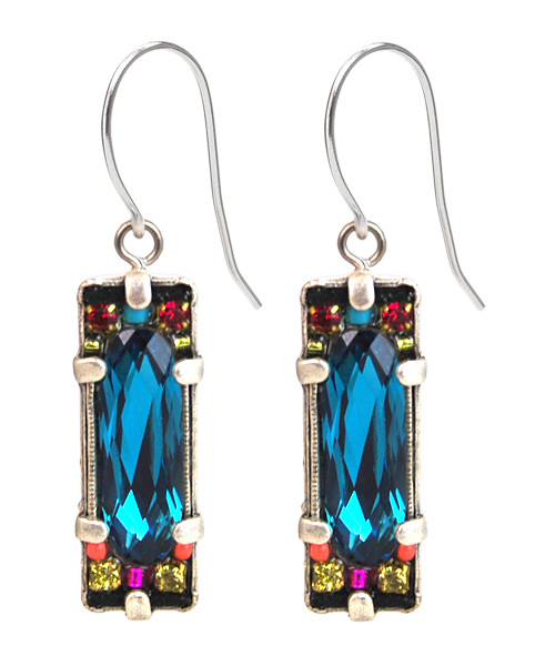 Indicolite Crystal Earring 6810 - Firefly Jewelry