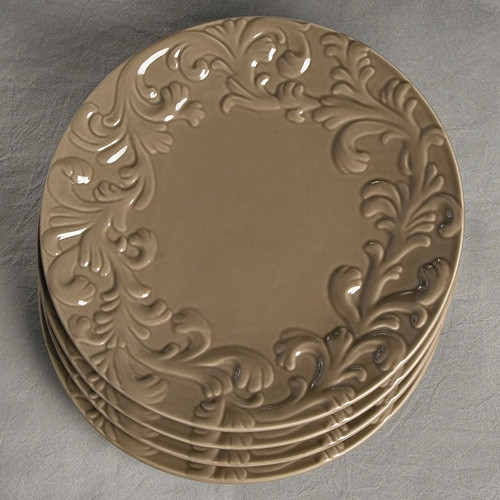 11 in. Dinner Plate-Set of 4-Mocha