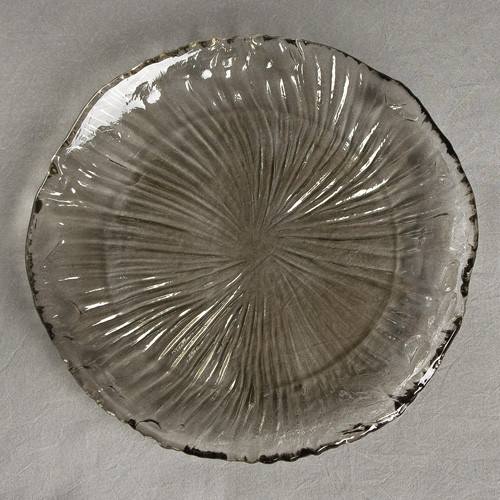 11in Glass Dinner Plates - Set of 4 - Taupe