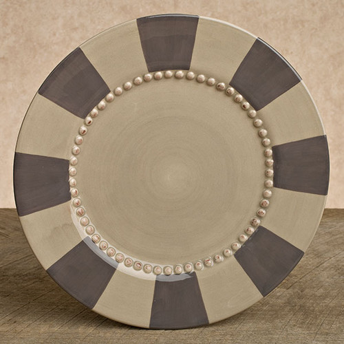 Striped 8.5in Livingstone Salad Plate - Set of 4 - GG Collection*